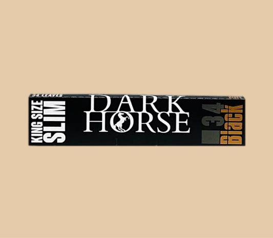 Dark Horse King Size Slim Black - Natural Arabic Gum